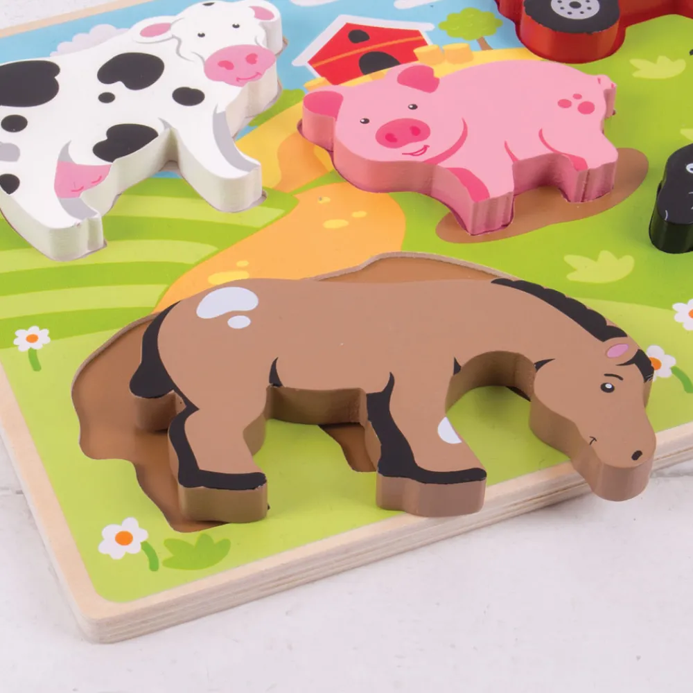 chunky_lift_out_farm_puzz_1.webp Hot Chunky Lift Out Farm Puzzle Wooden Puzzles And Activity Toys | Children's Wooden Puzzles