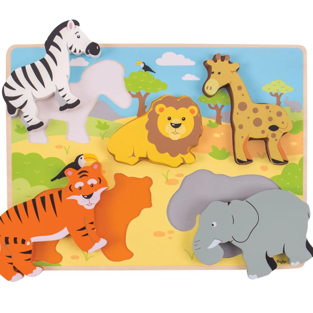 chunky_lift_out_safari_pu_2.webp Clearance Chunky Lift Out Safari Puzzle Wooden Puzzles And Activity Toys | Children's Wooden Puzzles