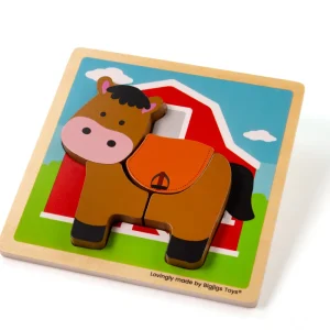 Best Chunky Lift-Out Puzzle – Horse Wooden Puzzles And Activity Toys | Children's Wooden Puzzles