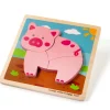 Discount Chunky Lift-Out Puzzle – Pig Wooden Puzzles And Activity Toys | Children's Wooden Puzzles