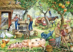 Hot Cider Makers – 1000 Piece Jigsaw Puzzle Children's Wooden Puzzles