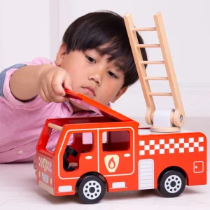 Best City Fire Engine Wooden Toy Cars For Children