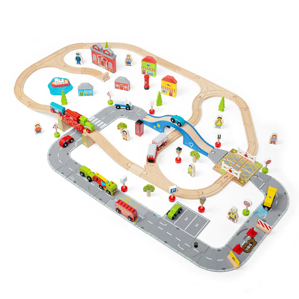 city_road_and_railway_set_0.webp Outlet City Road and Railway Set Gifts For 5 Yr Olds | Toys For 4 Year Olds