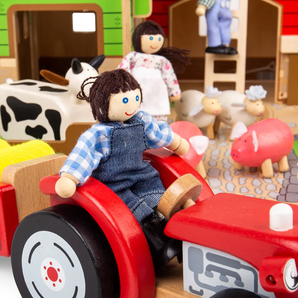 cobblestone_farm_toy_bund_1.webp Outlet Cobblestone Farm Toy Bundle Wooden Animal Toys | Wooden Farm Sets & Animal Toys