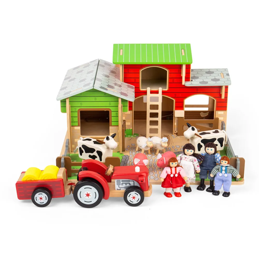 cobblestone_farm_toy_bund_5.webp Outlet Cobblestone Farm Toy Bundle Wooden Animal Toys | Wooden Farm Sets & Animal Toys