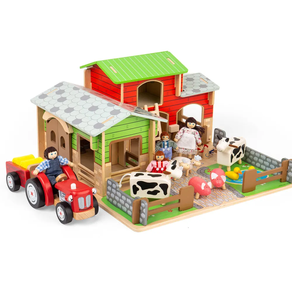 cobblestone_farm_toy_bund_7.webp Outlet Cobblestone Farm Toy Bundle Wooden Animal Toys | Wooden Farm Sets & Animal Toys