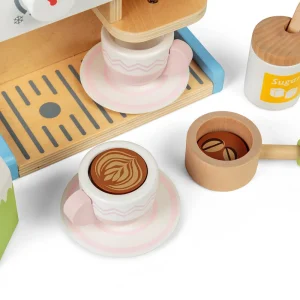 Fashion Coffee Maker Play Shop Cook And Share | Wooden Toy Food Sets