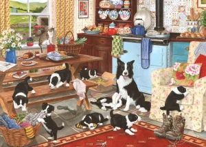 Discount Collie Wobbles – 1000 Piece Jigsaw Puzzle Children's Wooden Puzzles
