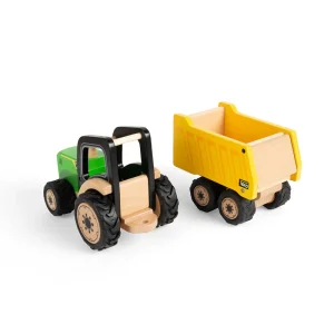 Discount Country Tractor & Trailer Wooden Toy Cars For Children | Wooden Farm Sets & Animal Toys