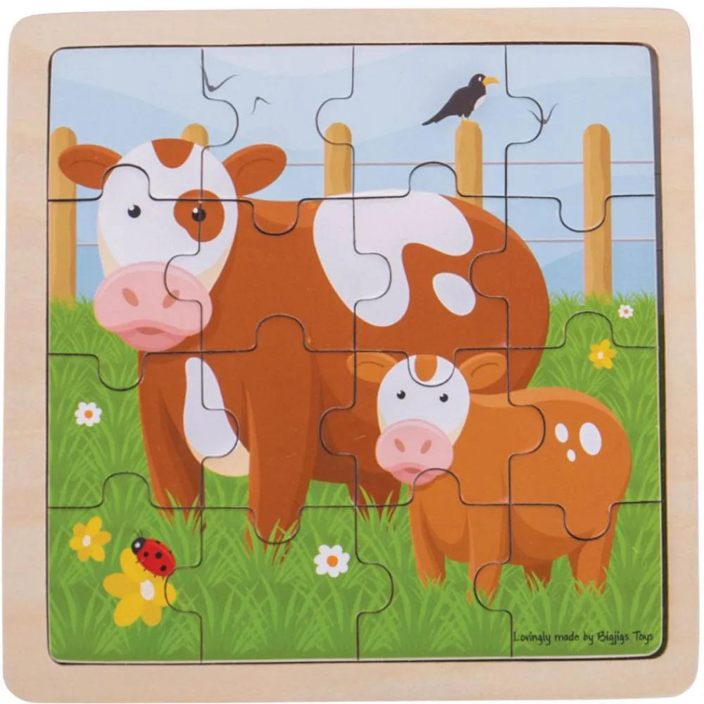 cow__calf_puzzle_0.webp Hot Cow & Calf Puzzle Wooden Puzzles And Activity Toys | Children's Wooden Puzzles