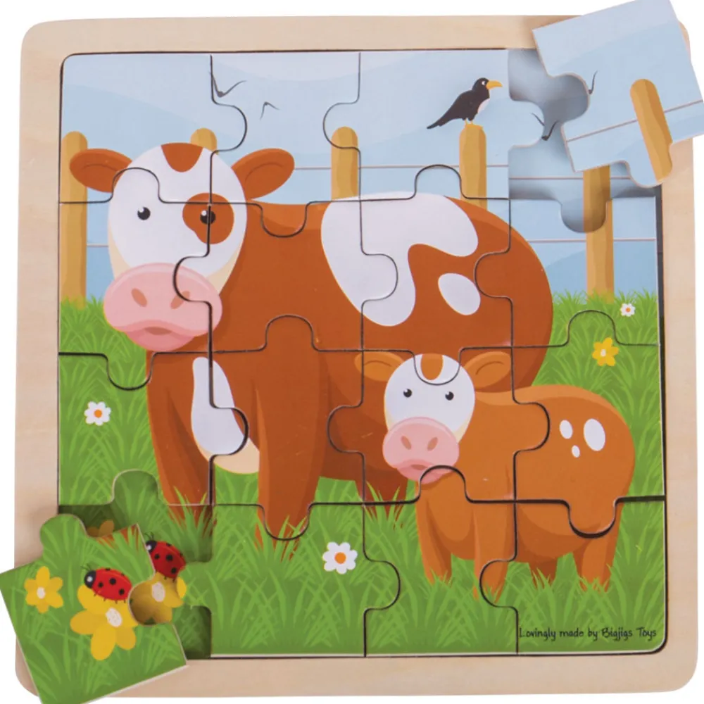 cow__calf_puzzle_1.webp Hot Cow & Calf Puzzle Wooden Puzzles And Activity Toys | Children's Wooden Puzzles