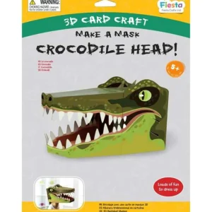 New Crocodile Head 3D Mask Card Craft Kids Arts And Crafts Sets For Kids