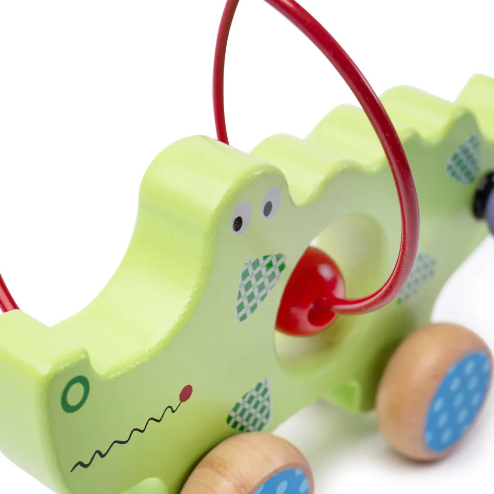 crocodile_push_along_bead_3.webp Hot Crocodile Push Along Bead Frame Wooden Push And Pull Along Toys | Activity Toys & Games