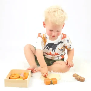Outlet Cutting Bread and Pastries Crate Play Shop Cook And Share | Wooden Toy Food Sets