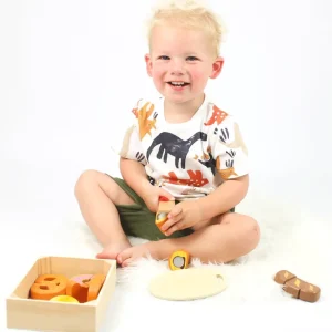 Outlet Cutting Bread and Pastries Crate Play Shop Cook And Share | Wooden Toy Food Sets