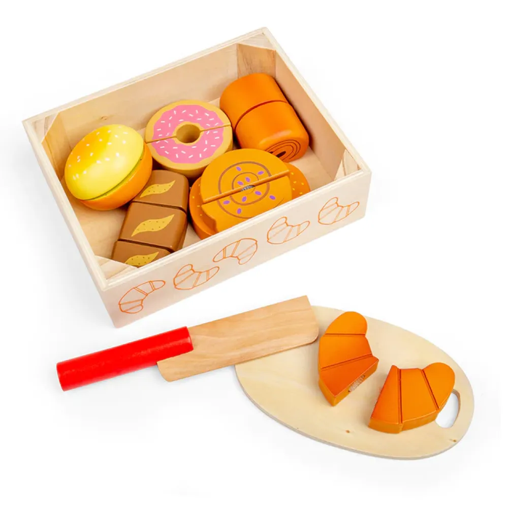 cutting_bread_and_pastrie_5.webp Outlet Cutting Bread and Pastries Crate Play Shop Cook And Share | Wooden Toy Food Sets