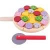 Discount Cutting Pizza Set Play Shop Cook And Share | Wooden Toy Food Sets
