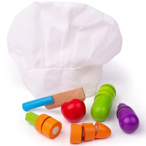 Best Cutting Vegetables Chef Set Play Shop Cook And Share | Wooden Toy Food Sets