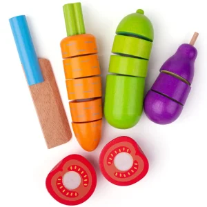 Best Cutting Vegetables Chef Set Play Shop Cook And Share | Wooden Toy Food Sets