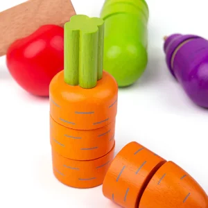 Best Cutting Vegetables Chef Set Play Shop Cook And Share | Wooden Toy Food Sets