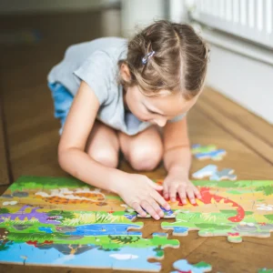 Discount Dawn of the Dinosaur Floor Puzzle (48 piece) Wooden Puzzles And Activity Toys | Children's Wooden Puzzles