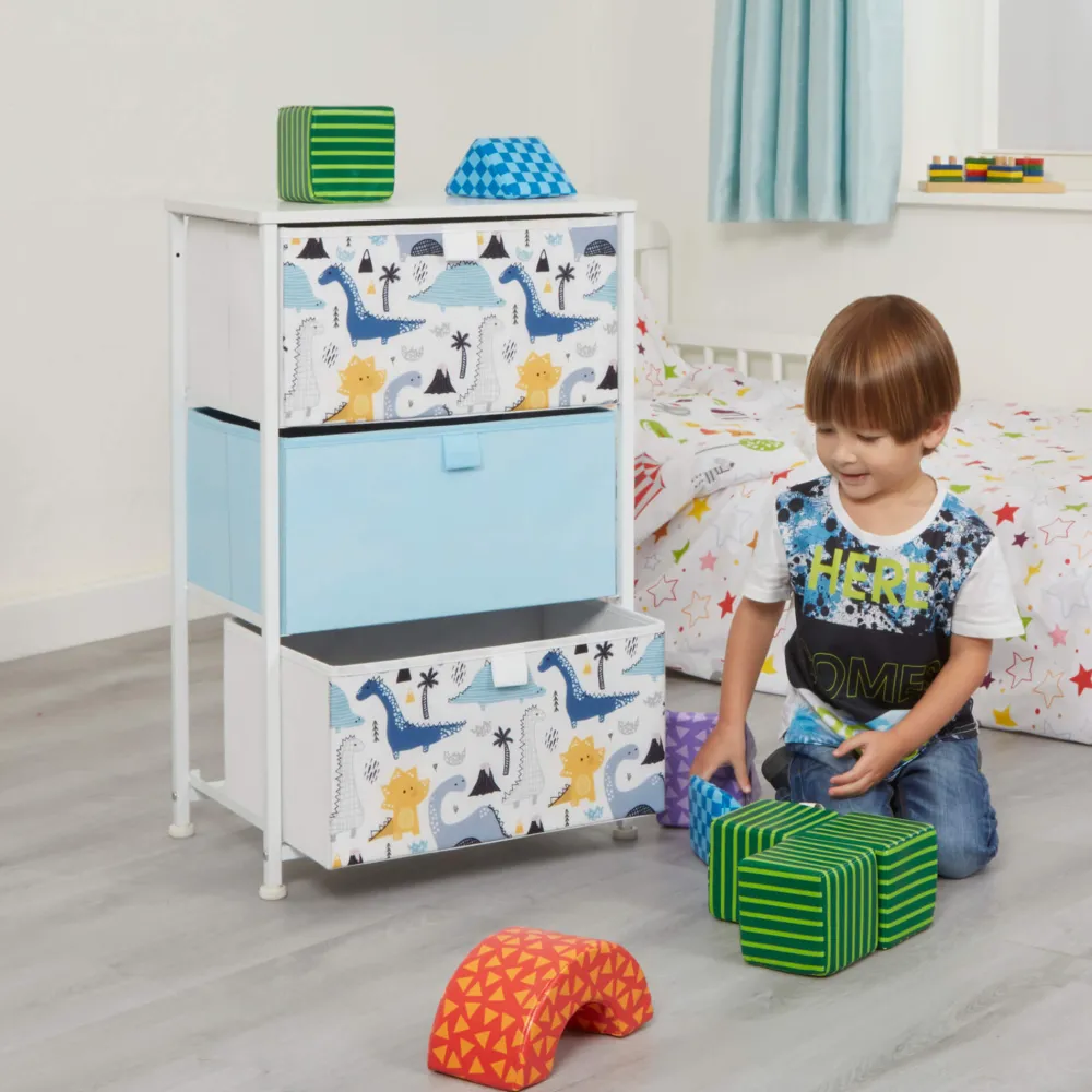 dinosaur__drawer_kids_sto_14.webp Fashion Dinosaur 3 Drawer Kids Storage Chest Kids Kid’s Furniture