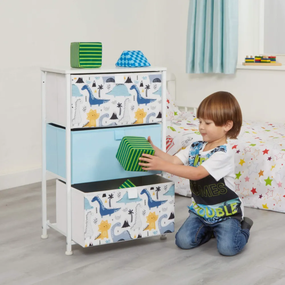 dinosaur__drawer_kids_sto_15.webp Fashion Dinosaur 3 Drawer Kids Storage Chest Kids Kid’s Furniture
