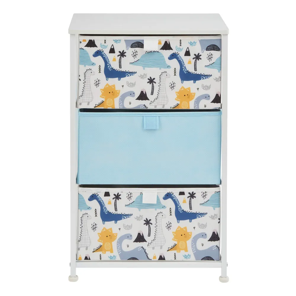 dinosaur__drawer_kids_sto_5.webp Fashion Dinosaur 3 Drawer Kids Storage Chest Kids Kid’s Furniture