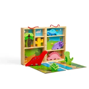 Discount Dinosaur Animal Playbox Wooden Farm Sets & Animal Toys