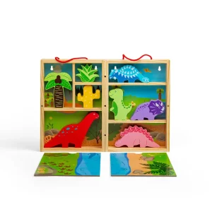Discount Dinosaur Animal Playbox Wooden Farm Sets & Animal Toys