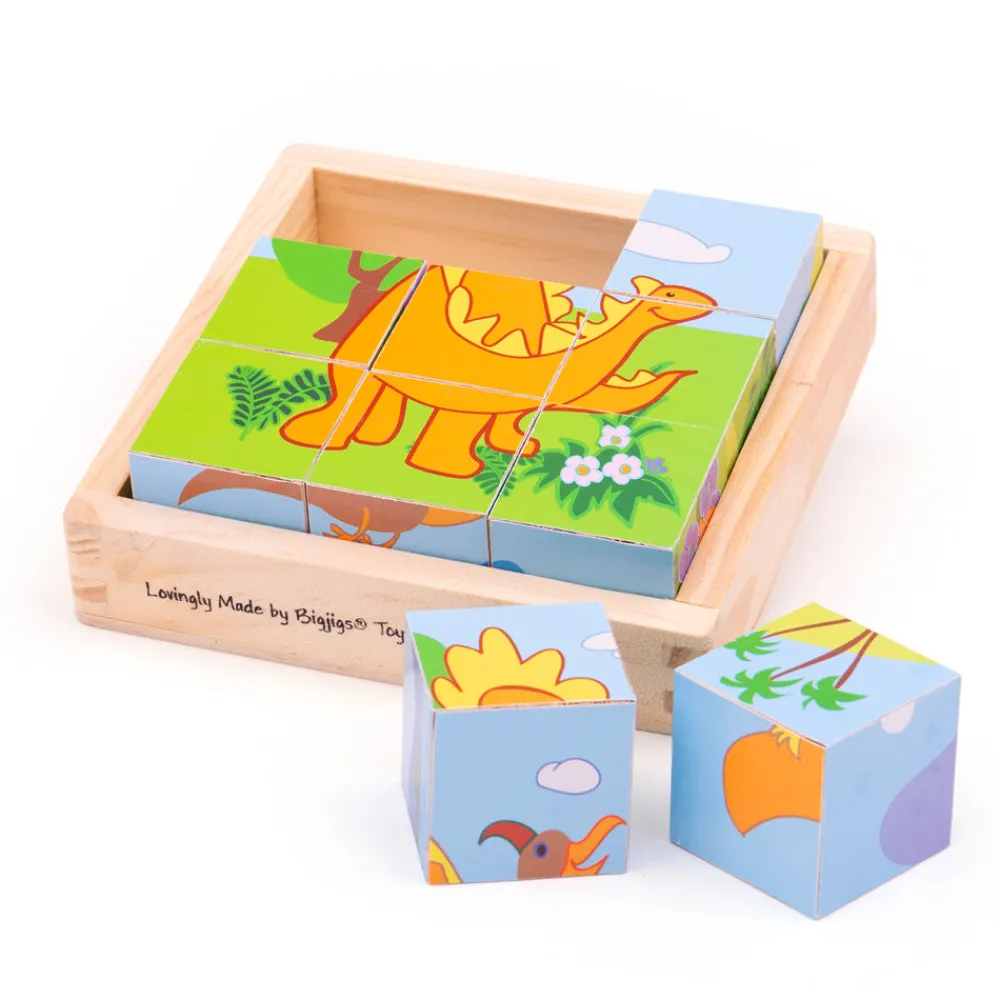 dinosaur_cube_puzzle_0.webp Hot Dinosaur Cube Puzzle Wooden Puzzles And Activity Toys | Children's Wooden Puzzles