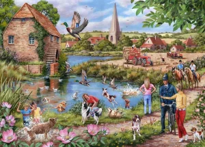 New Doggy Paddle – 1000 Piece Jigsaw Puzzle Children's Wooden Puzzles