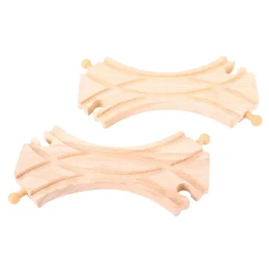 Discount Double Curved Turnouts (Pack of 2) Gifts For 5 Yr Olds | Toys For 4 Year Olds