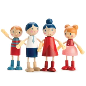 Fashion Dovetail Bundle (Dovetail House, Doll Family, 5 Room Sets) Kids Wooden Doll’s Houses | Kids Toy Bundles