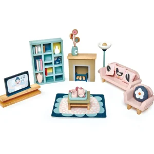 Fashion Dovetail Bundle (Dovetail House, Doll Family, 5 Room Sets) Kids Wooden Doll’s Houses | Kids Toy Bundles