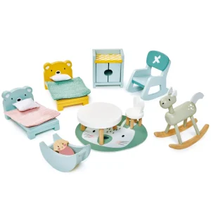Fashion Dovetail Bundle (Dovetail House, Doll Family, 5 Room Sets) Kids Wooden Doll’s Houses | Kids Toy Bundles