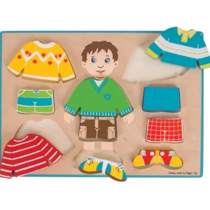 Outlet Dressing Boy Puzzle Wooden Puzzles And Activity Toys | Children's Wooden Puzzles