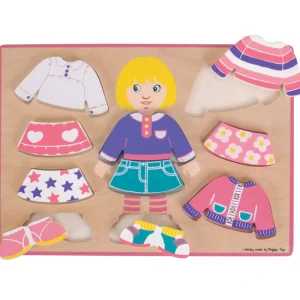 Sale Dressing Girl Puzzle Wooden Puzzles And Activity Toys | Children's Wooden Puzzles