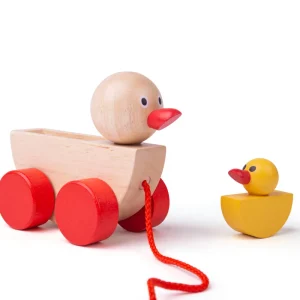New Duck and Duckling Traditional Wooden Toys | Wooden Push And Pull Along Toys