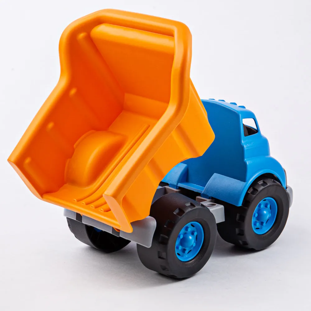 dump_truck__blueorange_2.webp Sale Dump Truck – Blue/Orange Wooden Toy Cars For Children