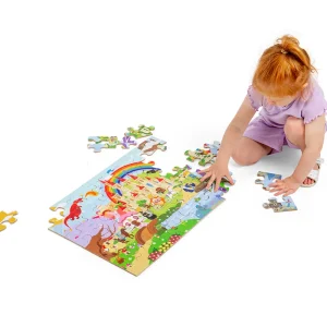 Best Fantasy Floor Puzzle (48pc) Wooden Puzzles And Activity Toys | Children's Wooden Puzzles