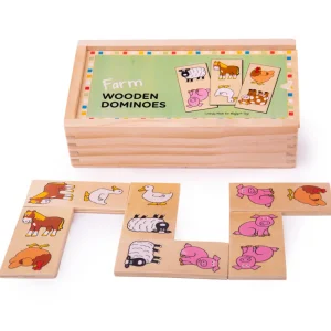 Outlet Farm Dominoes Traditional Wooden Games