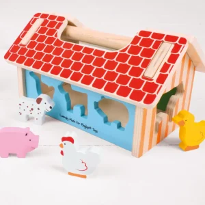Sale Farmhouse Sorter Shape Sorter Toys | Activity Toys & Games