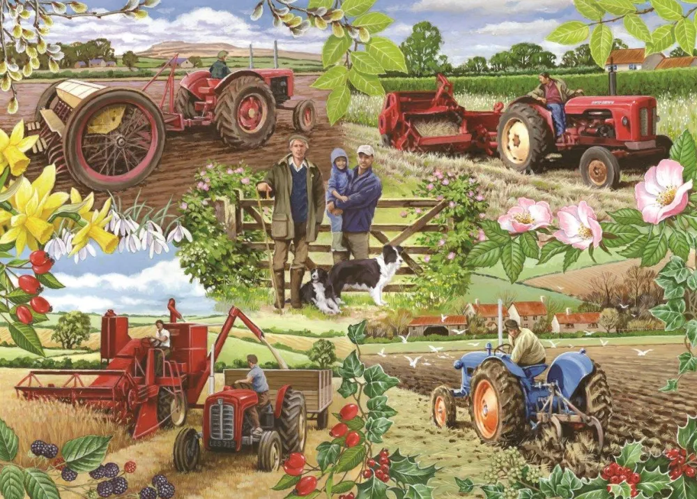 farming_year___piece_jigs_0.webp Outlet Farming Year – 1000 Piece Jigsaw Puzzle Children's Wooden Puzzles