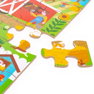 Discount Farmyard Floor Puzzle (48 piece) Wooden Puzzles And Activity Toys | Children's Wooden Puzzles