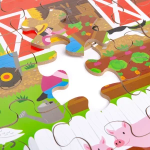 Discount Farmyard Floor Puzzle (48 piece) Wooden Puzzles And Activity Toys | Children's Wooden Puzzles