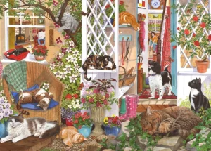 Fashion Feline Fine – 1000 Piece Jigsaw Puzzle Children's Wooden Puzzles