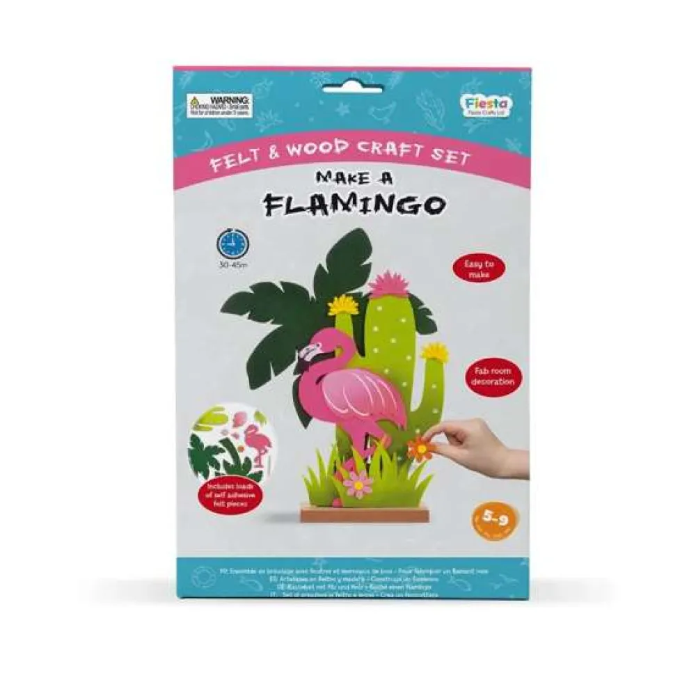 felt__wood_craft__make_a__0.webp Hot Felt & Wood Craft – Make A Flamingo Kids Arts And Crafts Sets For Kids