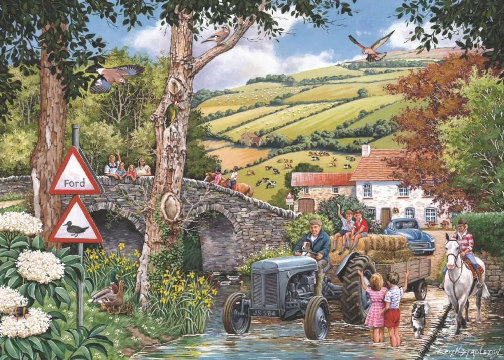 fergie_at_the_ford___piec_0.webp Online Fergie At The Ford – 1000 Piece Jigsaw Puzzle Children's Wooden Puzzles