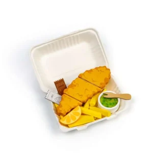 Online Fish and Chips Wooden Toy Food Sets | Shopping Role Play